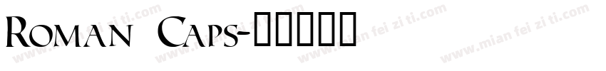 Roman Caps字体转换